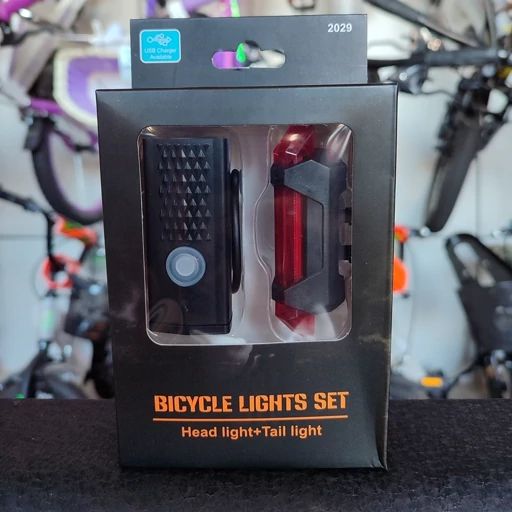 چراغ شارژی ست عقب و جلو دوچرخه