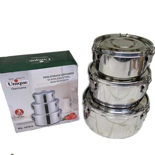 ظرف نگهدارنده غذا استیل یونیک مجموعه