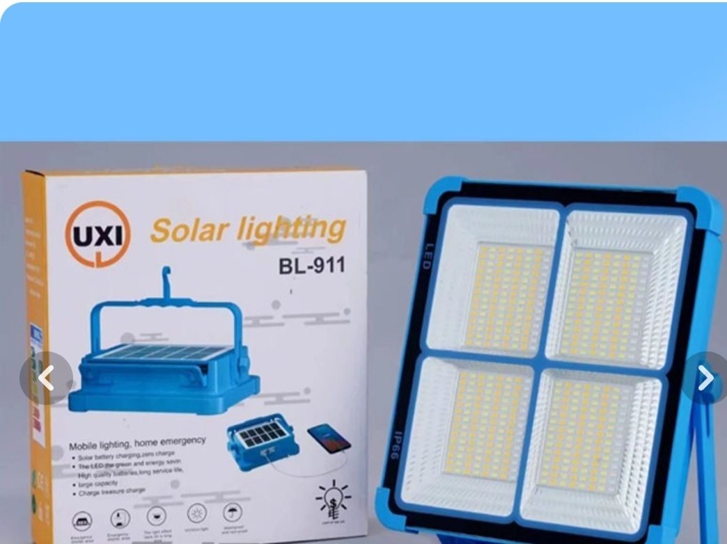 پروژکتورشارژی خورشیدی 100 وات  UXI مدل BL_911