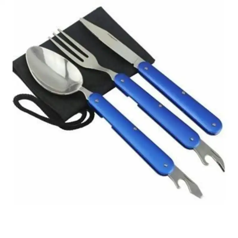 ست قاشق چنگال کارد تاشو