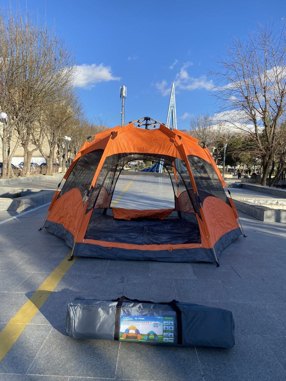 چادر دو پوش مسافرتی و کمپی مدل اتوماتیک آسان باز شو